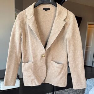 J Crew Women's Camel Sweater Blazer